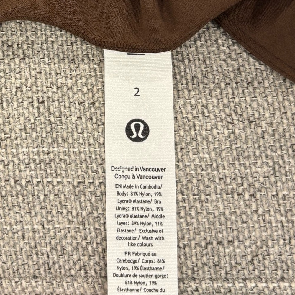 New Lululemon Align Tank Top In Java Size 2 - Picture 6 of 6